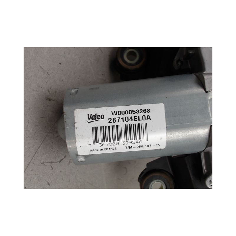 MECANISME ESSUIE-GLACE ARRIERE NISSAN QASHQAI