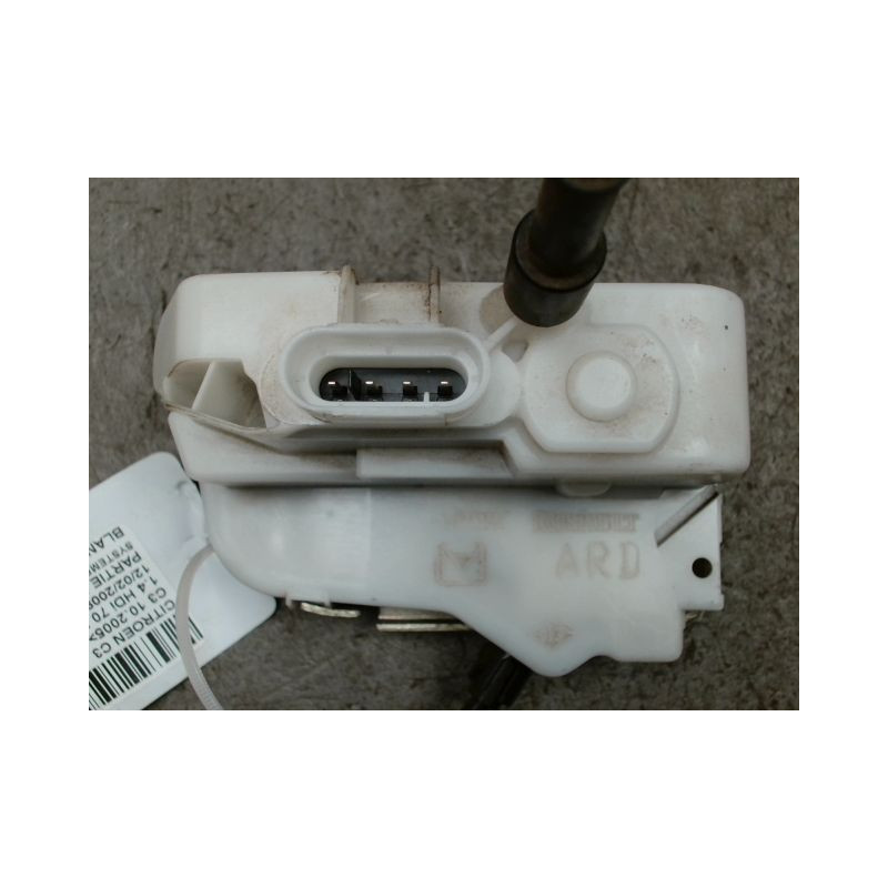 SYSTEME CONDAMNATION ARRIERE DROIT CITROEN C3 2005-