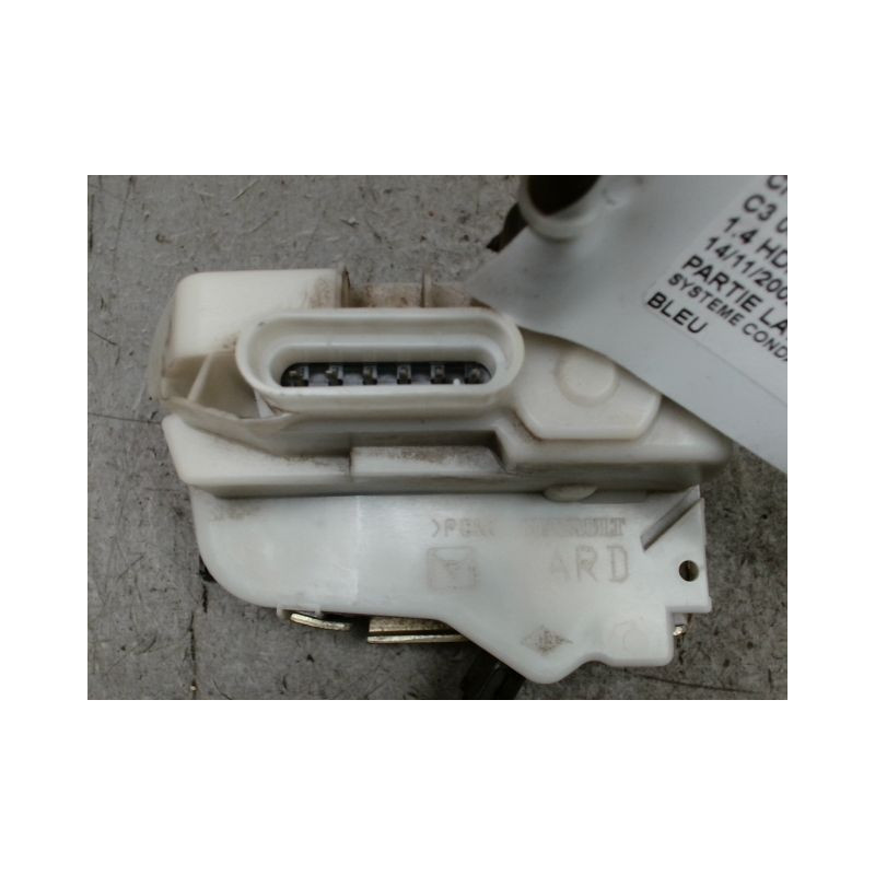 SYSTEME CONDAMNATION ARRIERE DROIT CITROEN C3 2002-2005