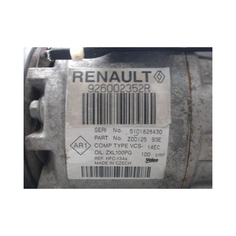 COMPRESSEUR AIR CONDITIONNE RENAULT CLIO IV 2012-