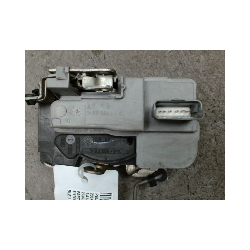 SYSTEME CONDAMNATION AVANT GAUCHE PEUGEOT 206+ 2009-