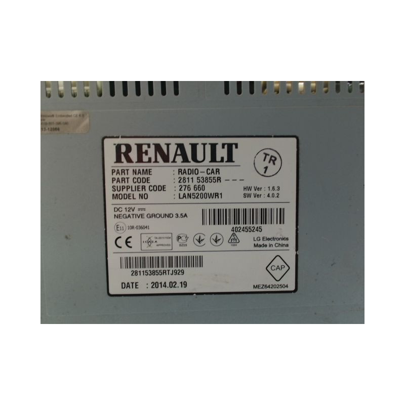 AUTORADIO DACIA DUSTER BREAK Phase 2 2013-...