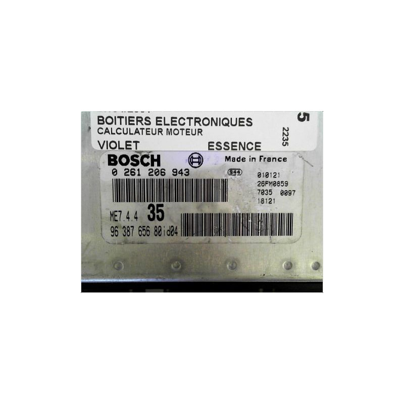 CALCULATEUR MOTEUR PEUGEOT 307 2001-2005