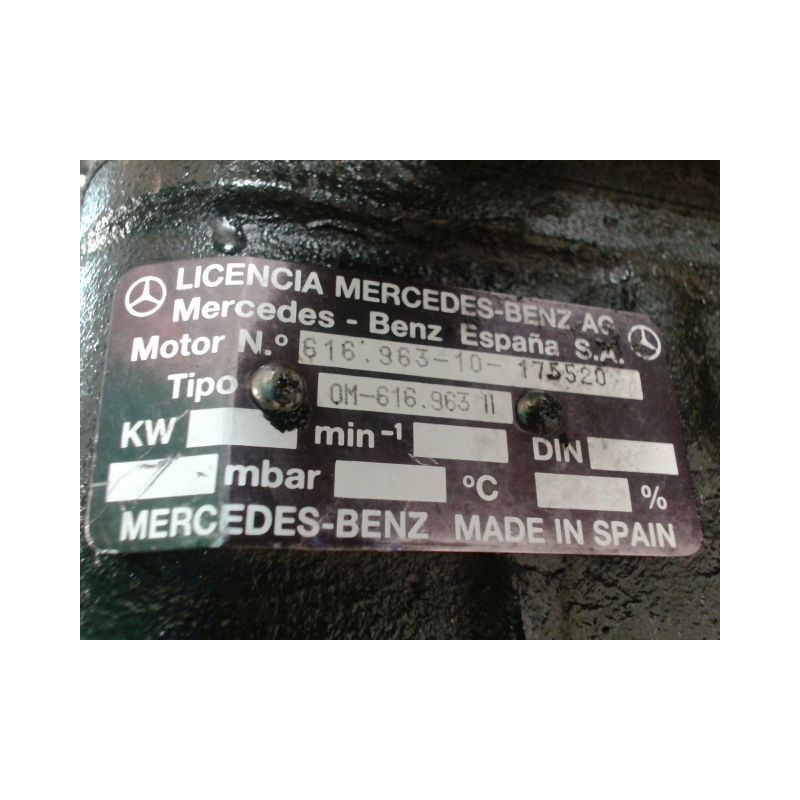 MOTEUR DIESEL MERCEDES MB D 