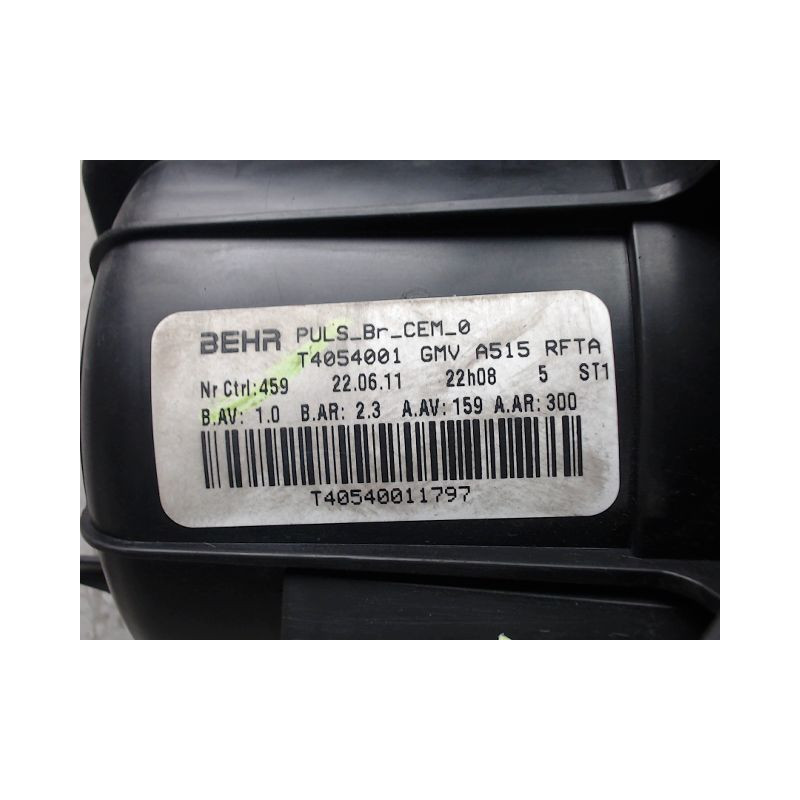 MOTEUR VENTILATEUR CHAUFFAGE CITROEN DS3