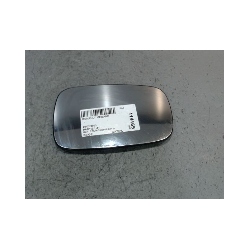 GLACE RETROVISEUR EXT D RENAULT MEGANE