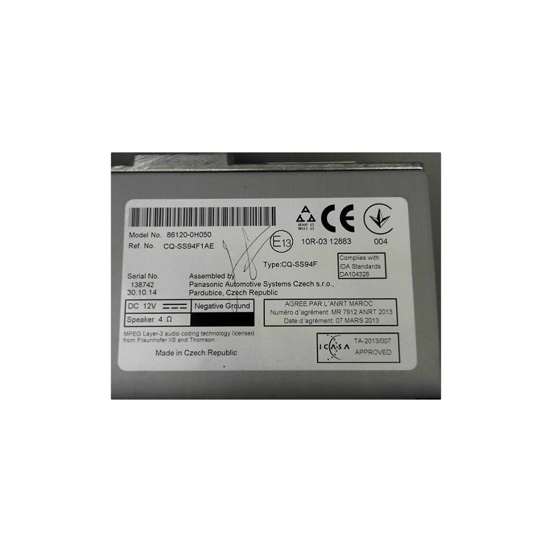 AUTORADIO CITROEN C1 II 2014-