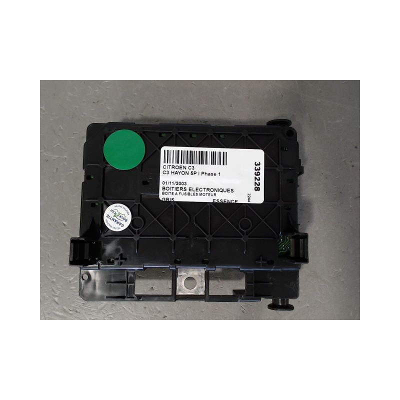 BOITE A FUSIBLES CITROEN C3 I Phase 1 2002-2005