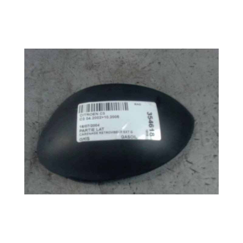 CARENAGE RETROVISEUR EXTERIEUR GAUCHE CITROEN C3 2002-2005