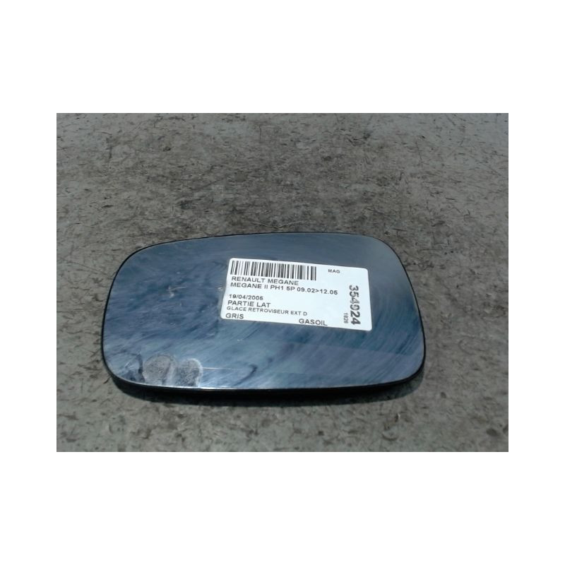 GLACE RETROVISEUR EXT D RENAULT MEGANE II PH1 02-05