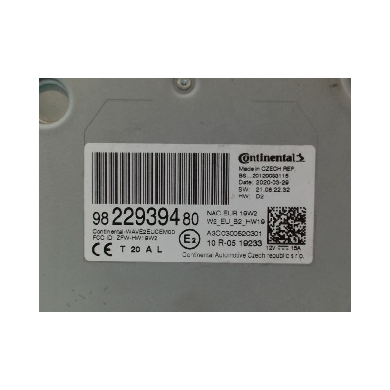 AUTORADIO CITROEN C3 2009-
