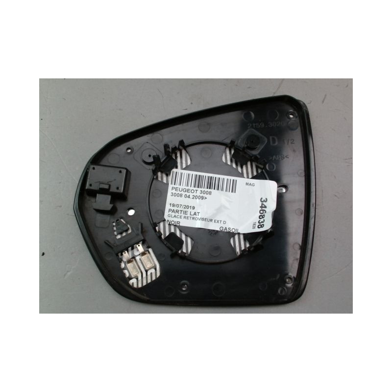 GLACE RETROVISEUR EXT D PEUGEOT 3008 2009-