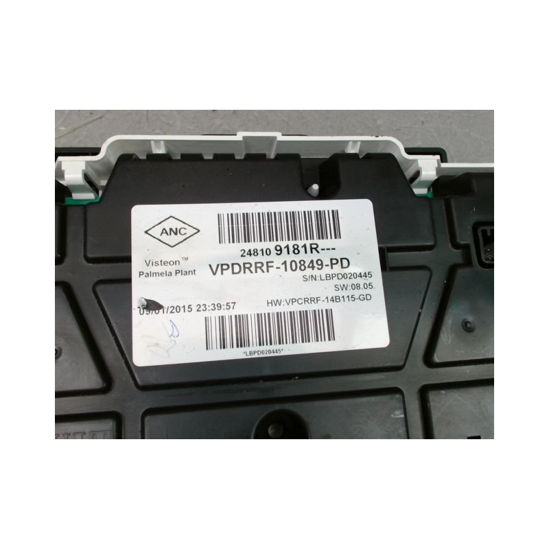 BLOC COMPTEURS RENAULT CAPTUR Phase 1 2013-...