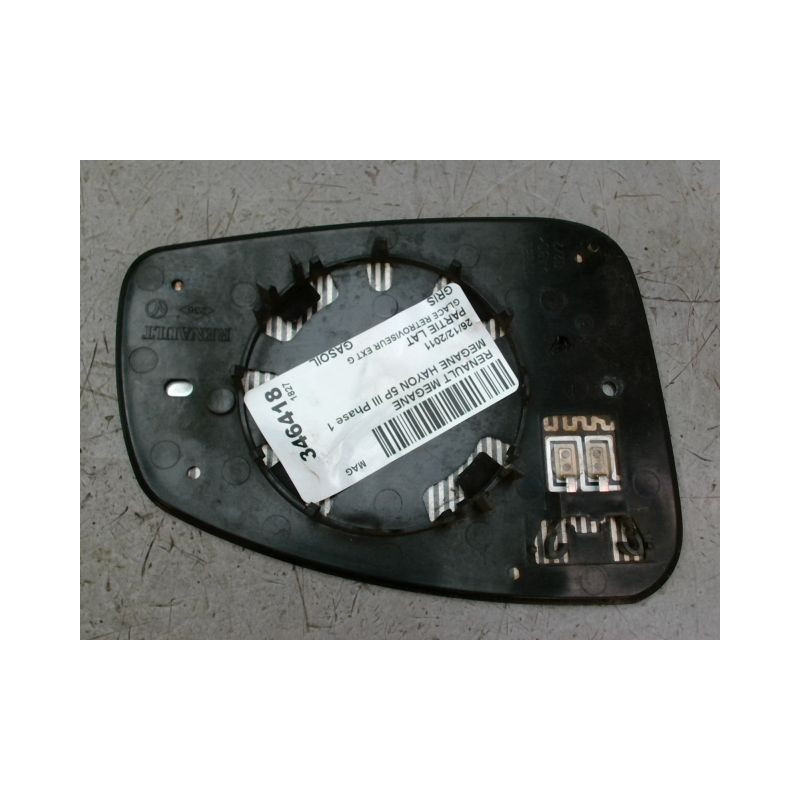GLACE RETROVISEUR EXT G RENAULT MEGANE III Phase 1 2008-2012