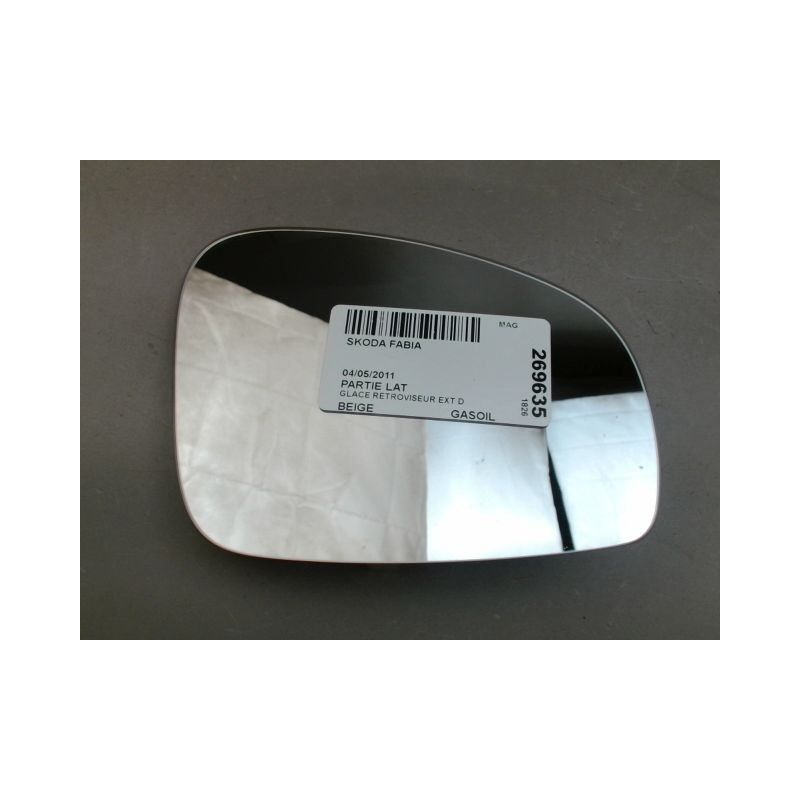 GLACE RETROVISEUR EXT D SKODA FABIA
