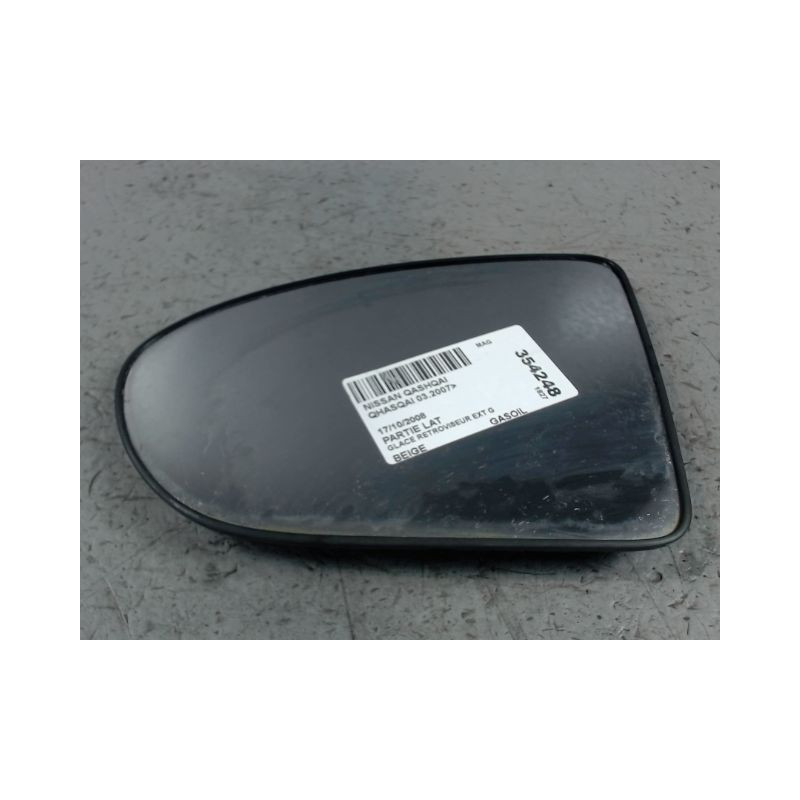 GLACE RETROVISEUR EXT G NISSAN QHASQAI 2007-