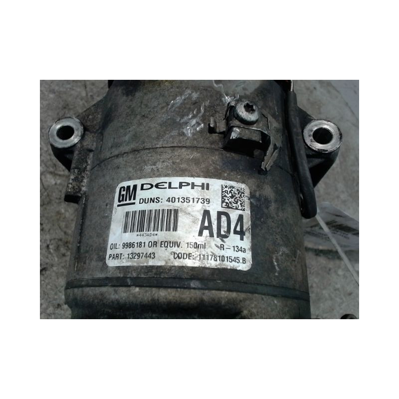 COMPRESSEUR AIR CONDITIONNE OPEL ZAFIRA 2006-
