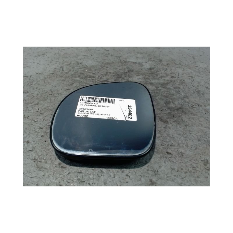 GLACE RETROVISEUR EXT G CITROEN C3 PLURIEL 2008-