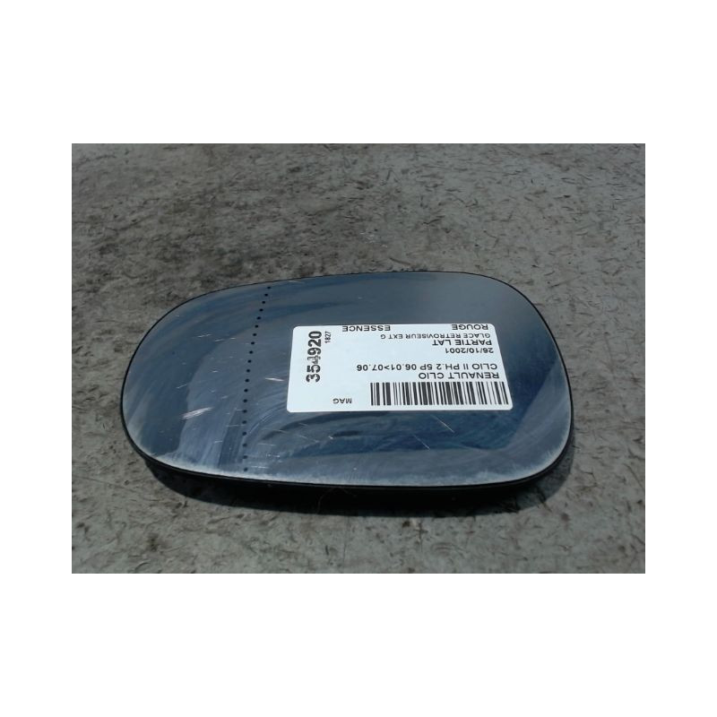 GLACE RETROVISEUR EXT G RENAULT CLIO II PH.2 01-06