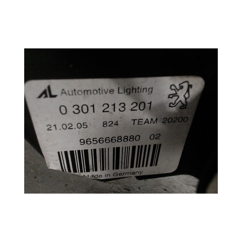 PHARE GAUCHE PEUGEOT 407