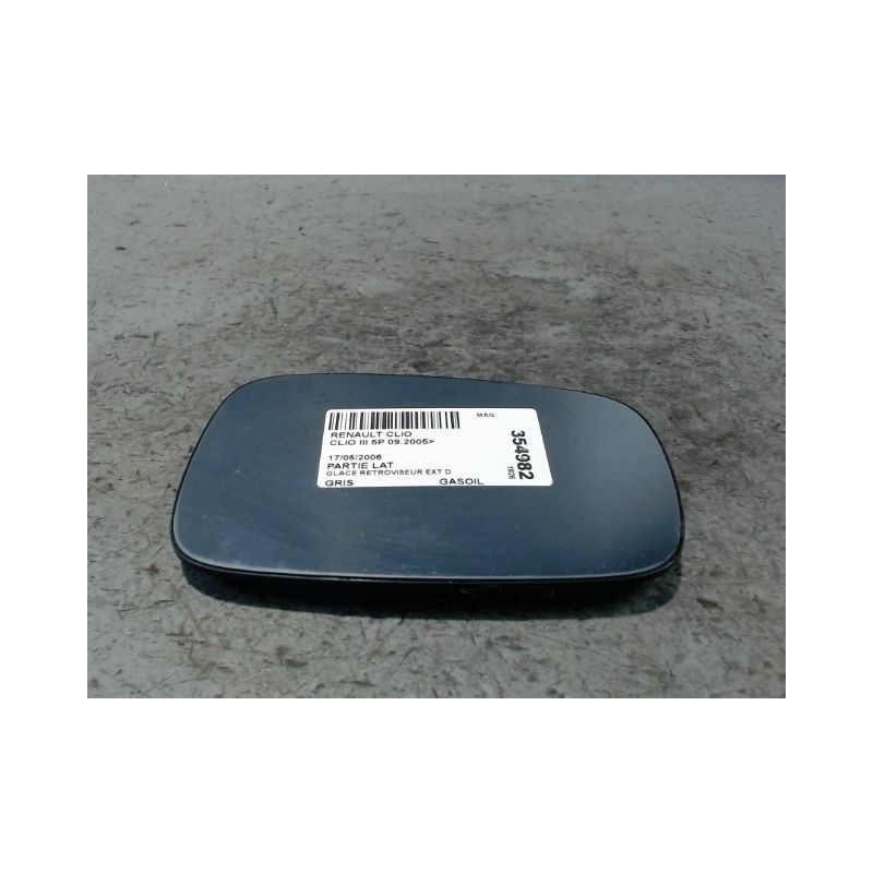 GLACE RETROVISEUR EXT D RENAULT CLIO III 2005-
