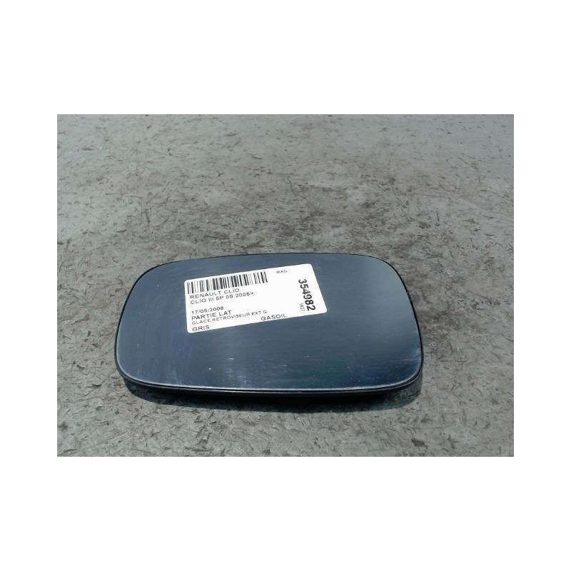 GLACE RETROVISEUR EXT G RENAULT CLIO III 2005-