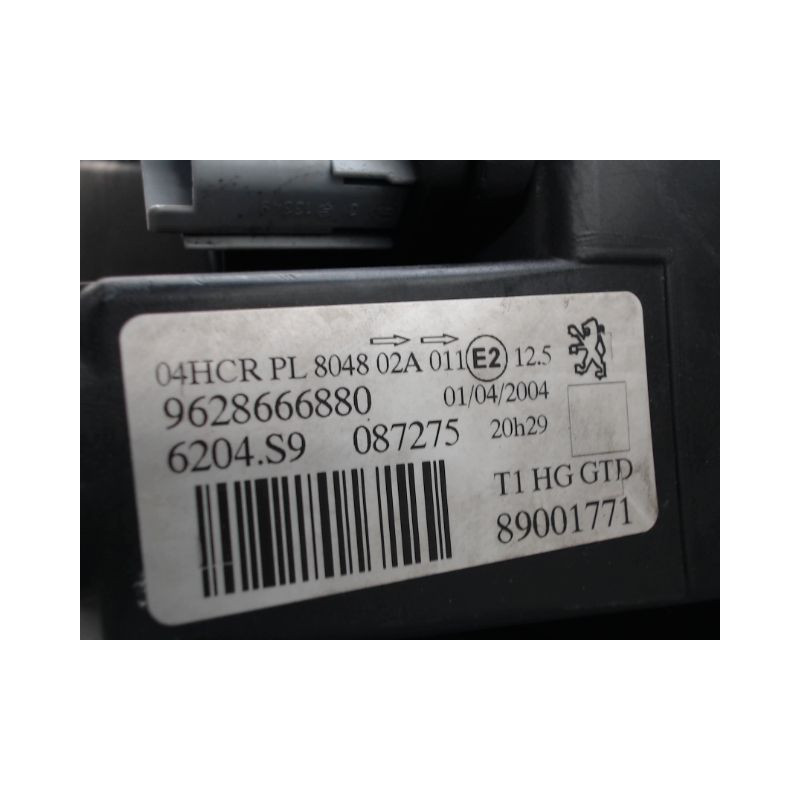 PHARE GAUCHE PEUGEOT 206