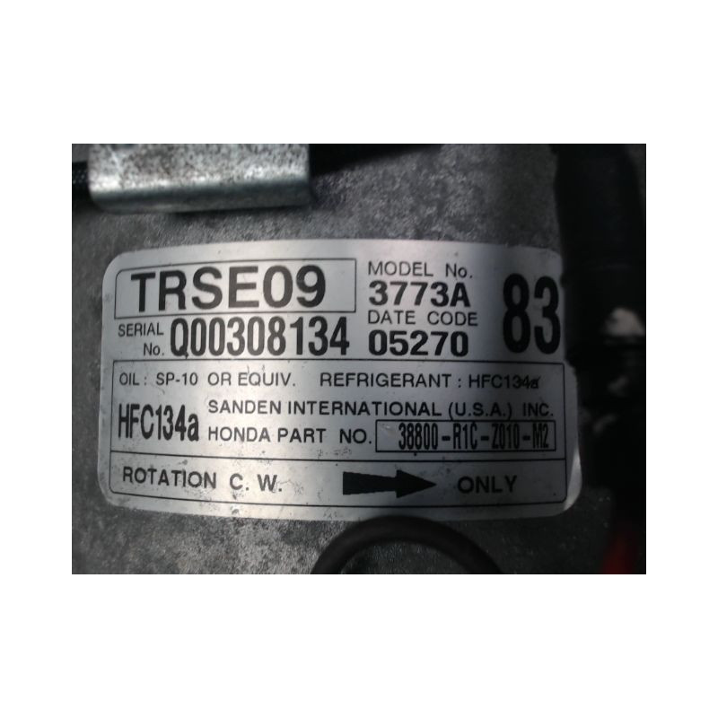 COMPRESSEUR AIR CONDITIONNE HONDA CIVIC