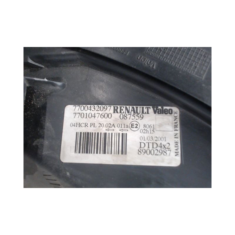 PHARE DROIT RENAULT MEGANE