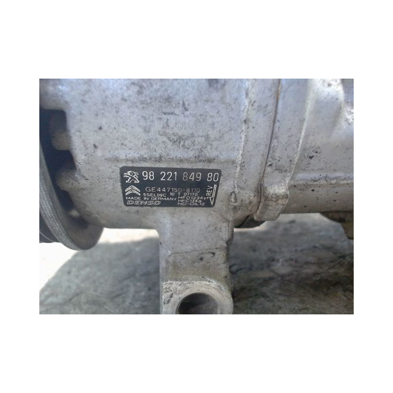 COMPRESSEUR AIR CONDITIONNE CITROEN C3 2009-