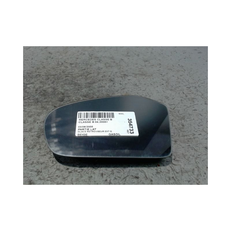 GLACE RETROVISEUR EXT G MERCEDES CLASSE B 2008-