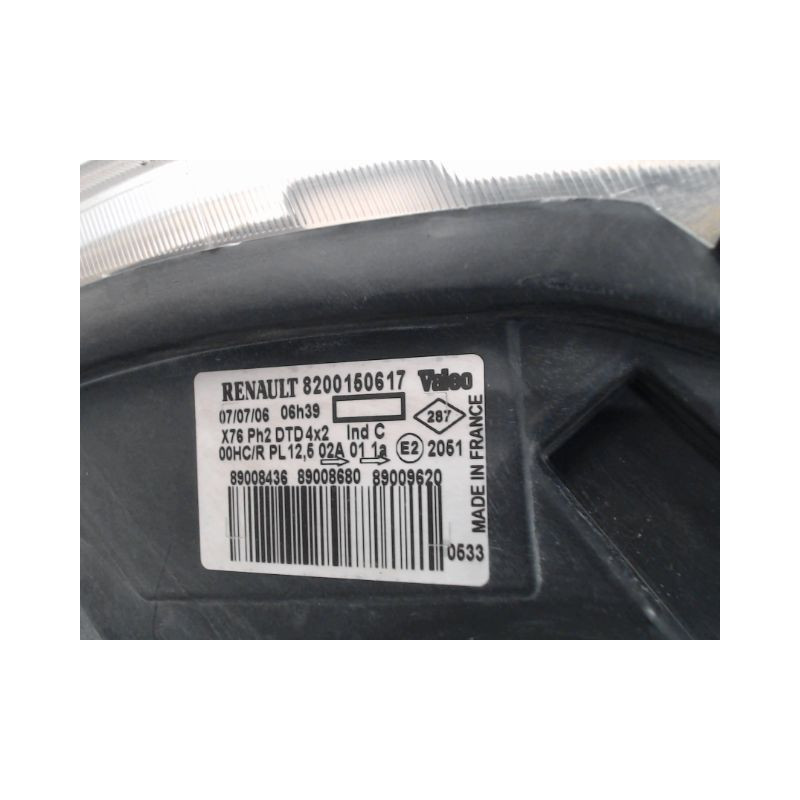 PHARE DROIT RENAULT KANGOO