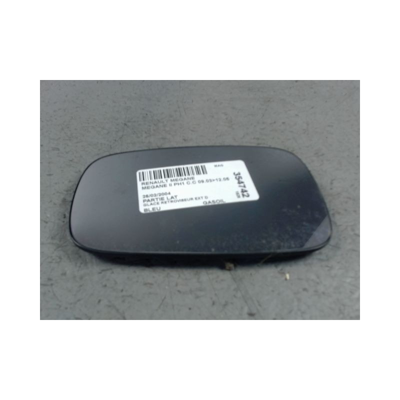GLACE RETROVISEUR EXT D RENAULT MEGANE II PH1 C.C 03-05
