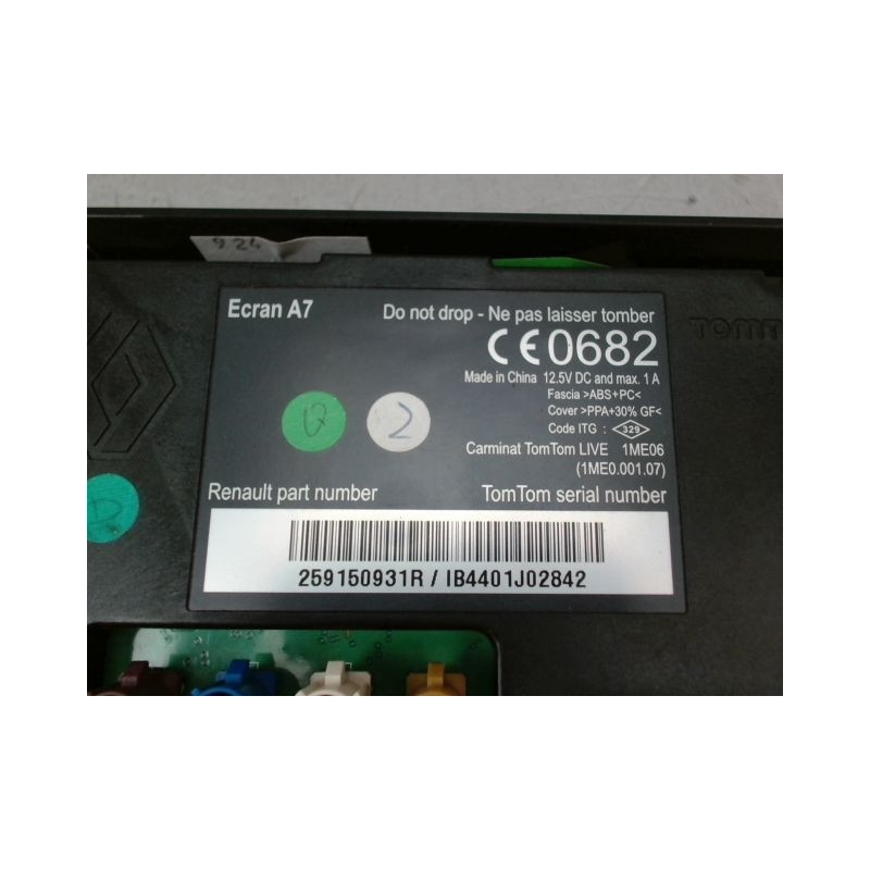 ECRAN GPS RENAULT MEGANE COUPE III Phase 2 2012-2014