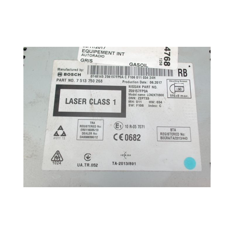 AUTORADIO NISSAN X-TRAIL