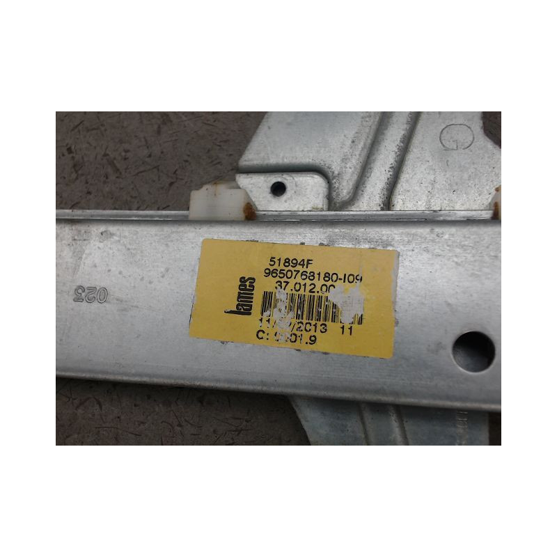 MECANISME LEVE-GLACE ARRIERE GAUCHE PEUGEOT 207
