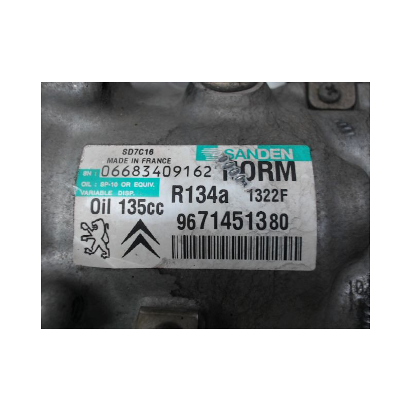 COMPRESSEUR AIR CONDITIONNE PEUGEOT 508 2010-