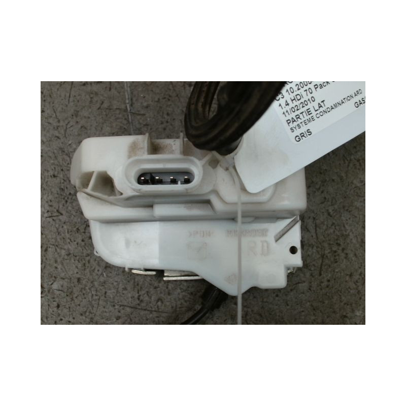 SYSTEME CONDAMNATION ARRIERE DROIT CITROEN C3 2005-