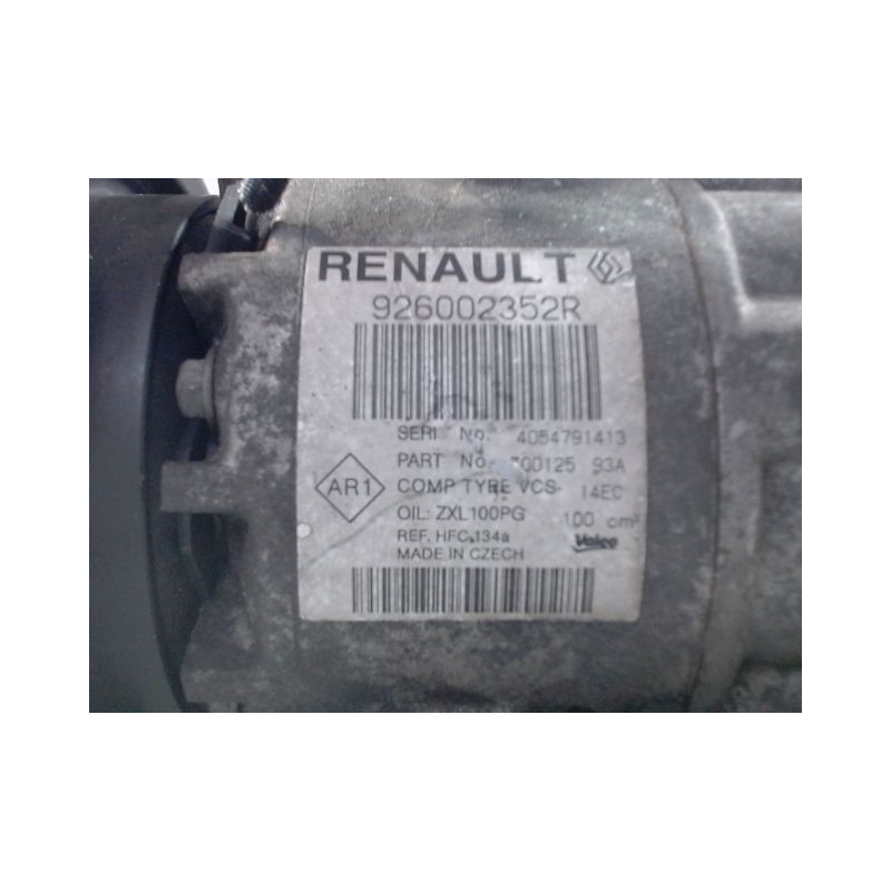 COMPRESSEUR AIR CONDITIONNE RENAULT CLIO IV