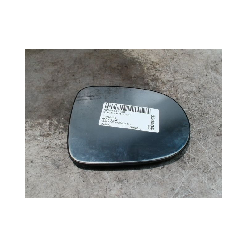 GLACE RETROVISEUR EXT D RENAULT CLIO III 2007-