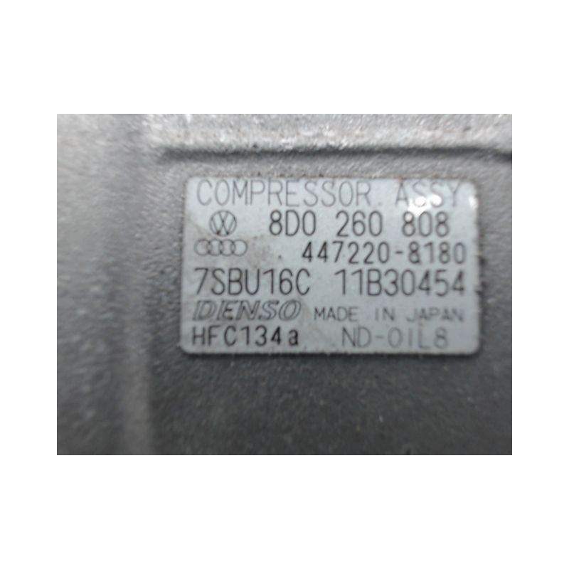 COMPRESSEUR AIR CONDITIONNE VOLKSWAGEN PASSAT 2000-2005