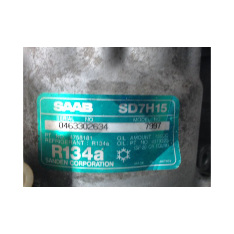 COMPRESSEUR AIR CONDITIONNE SAAB 9000 91-98