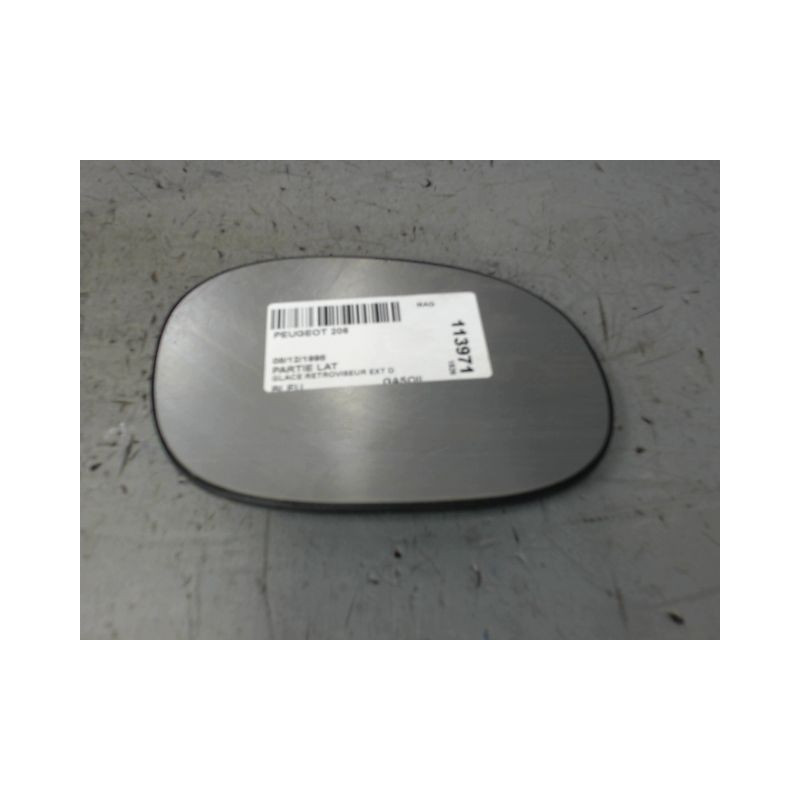 GLACE RETROVISEUR EXT D PEUGEOT 206