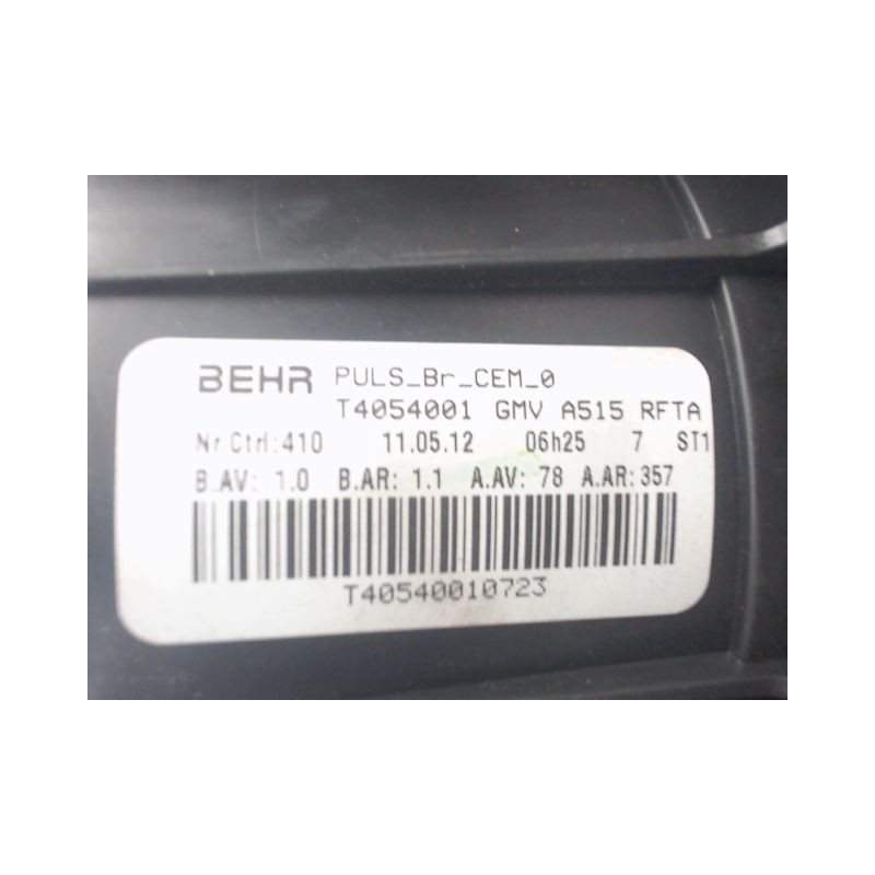 MOTEUR VENTILATEUR CHAUFFAGE CITROEN DS3