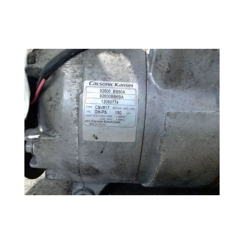 COMPRESSEUR AIR CONDITIONNE NISSAN QHASQAI 2007-