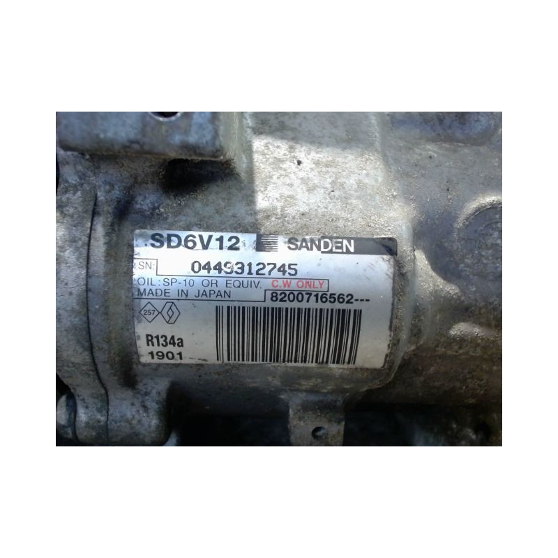 COMPRESSEUR AIR CONDITIONNE RENAULT CLIO II CAMPUS 06-