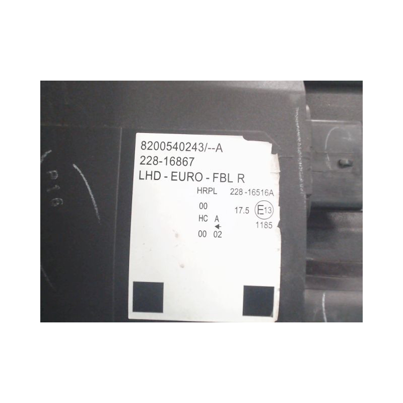 PHARE DROIT RENAULT MODUS