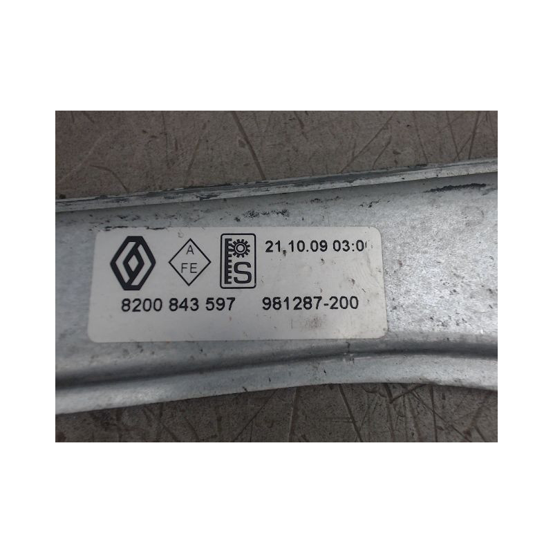 MECANISME LEVE-GLACE AVANT DROIT RENAULT CLIO