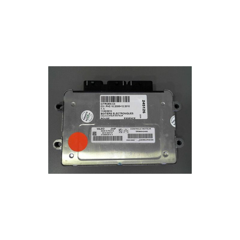 CALCULATEUR MOTEUR CITROEN C3 PH2 2005-2010