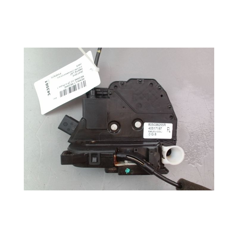SYSTEME CONDAMNATION AVANT GAUCHE RENAULT MEGANE CC 2P III Phase 1 2010-2014